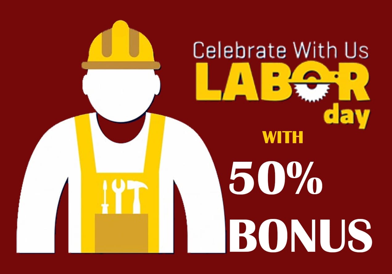 Celebrate Labor Day with a 50% Bonus at BitSpinVault! 
