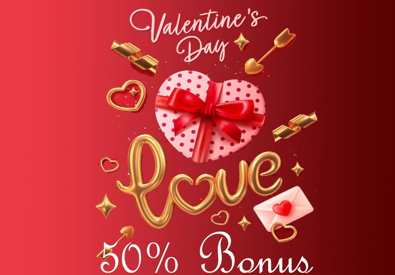  Valentine’s Day Bonus – 50% at BitSpinVault!
