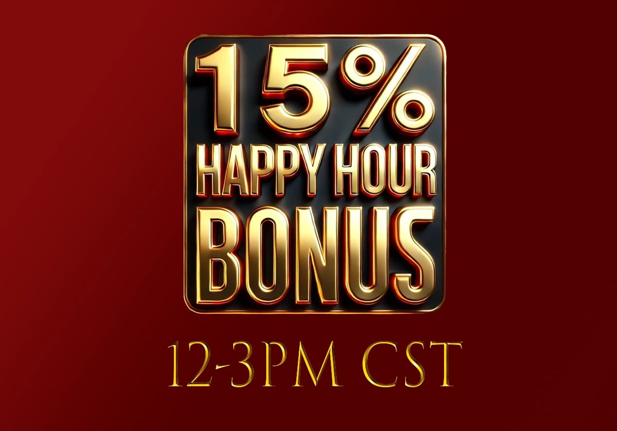 15% Happy Hour Bonus – Boost Your Wins at BitSpinVault!